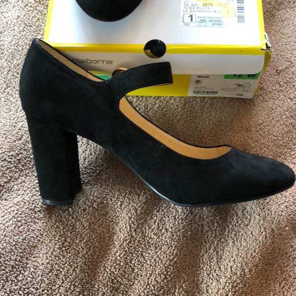 Liz Claiborne stacked block heel 12w new - Picture 6 of 6